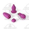 Vibrador anal inalámbrico satinado suave